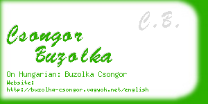 csongor buzolka business card